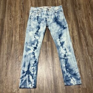 Pilcro Indigo Tie-Dye Boyfriend Jeans